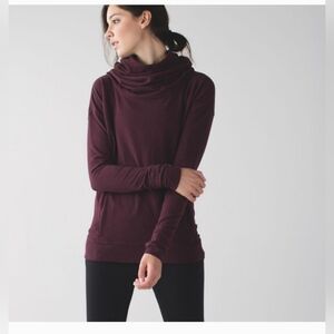Lululemon Stress Less Hoodie- Heathered Bordeaux Drama